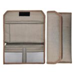 AVYRDO Multi-Purpose Document Organiser Wallet, Card Holder, Cheque Book Cover, Vehicle or Car Paper and More with Mat Finish, Pack of 1 (Brown)