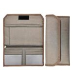 AVYRDO Multi-Purpose Document Organiser Wallet, Card Holder, Cheque Book Cover, Vehicle or Car Paper and More with Mat Finish, Pack of 1 (Brown)