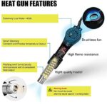 Avyrdo Compact Design Digital 858D SMD Rework Station or Hot Air Soldering Rework Station With Auto Cut Feature, ESD Safe & Updated Version (Black) - Image 4