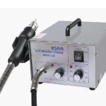 AVYRDO Professional 850A SMD Rework Station with Auto Cut Hot Air Gun & Manual Adjustable Temperature Control For Repairing (Grey Autocut SMD)