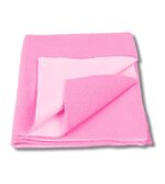 AVYRDO Baby Dry Sheet Waterproof Bed Protector Quick Dry Sheet, Medium Size 100cm x 70cm, Pack of 2 (Red & Baby Pink) - Image 3