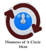 Universal Heavy Duty Spin Mop Stick Rod Handle Set with 1 Microfiber Refill (Heavy Blue) - Image 4