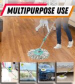 AVYRDO Heavy Duty Microfiber Spin Mop Head Replacement Refill, Mop Refill Only, Pack of 2, Dual Color Fibres (White and Grey) - Image 7