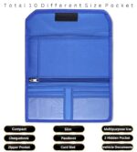 AVYRDO Multi-Purpose Document Organiser Wallet, Card Holder, Cheque Book Cover, Vehicle or Car Paper and More with Mat Finish, Pack of 1 (Blue) - Image 3