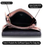 AVYRDO Stylish Mini Crossbody Bag For Women or Girls With 2 Compartments, Sling Bag For Women Purse (Onion Brown) - Image 4