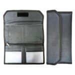 AVYRDO Multi-Purpose Document Organiser Wallet, Card Holder, Cheque Book Cover, Vehicle or Car Paper and More with Mat Finish, Pack of 1 (Black)