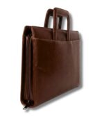 All-in-One PU Leatherette Professional Executive File Folder Document Organizer with 2 Binder Ring, Secure Hidden Handle, Multi Pockets & Zipper Closure Big Size B4 (Brown) - Image 8